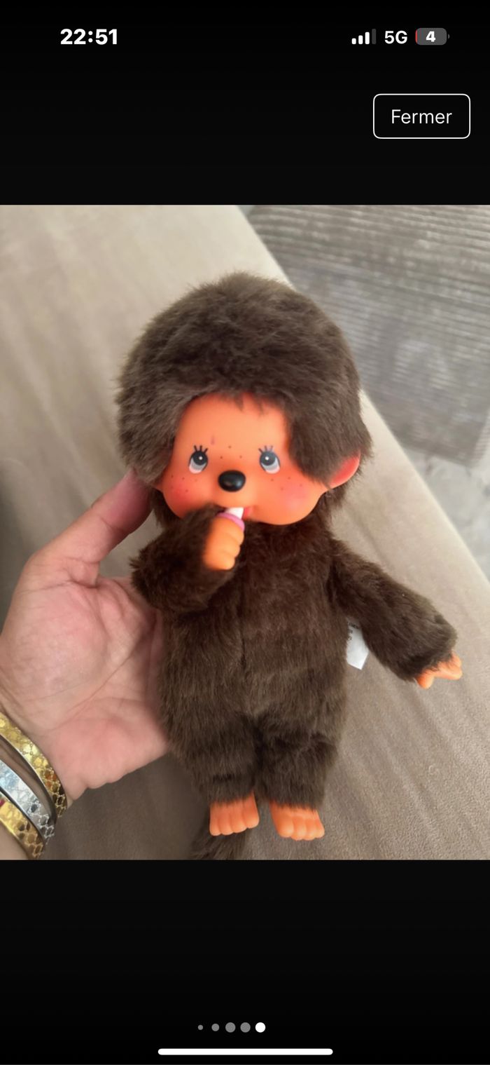 Peluche monchichi très bon état