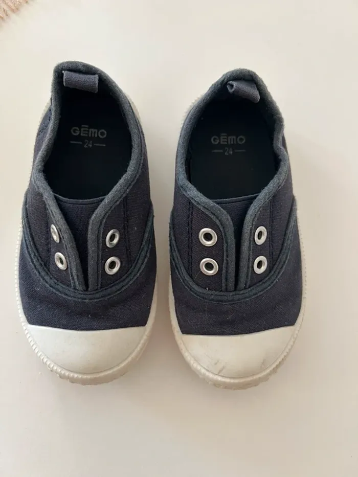 Chaussures en toile gémo taille 24 style Bensimo - photo numéro 2