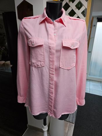 Zara chemise rose taille L