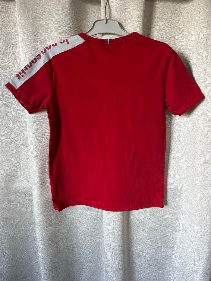 T-shirt rouge et blanc 10 ans Le coq sportif - photo numéro 6