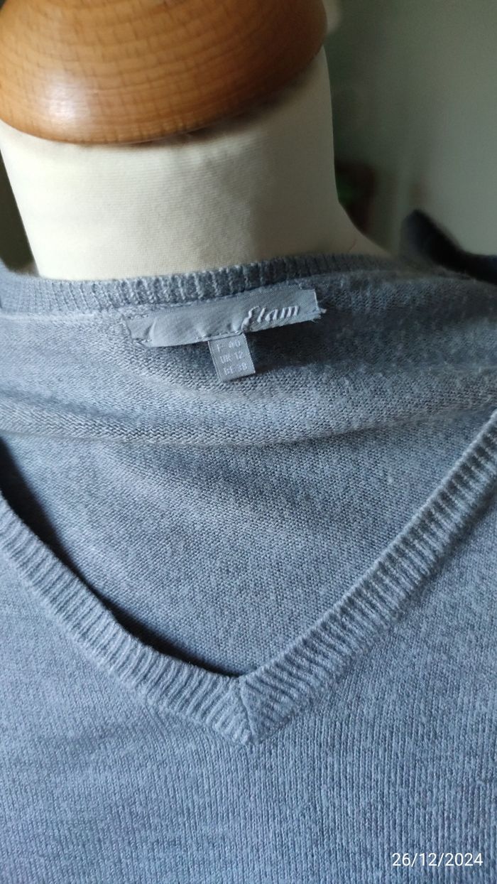 Pull gris  ETAM 40 - photo numéro 7