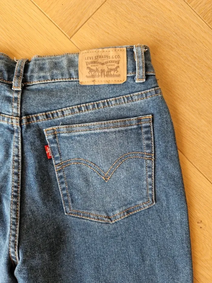 Jean fille Levi's 16 ans bleu - photo numéro 3