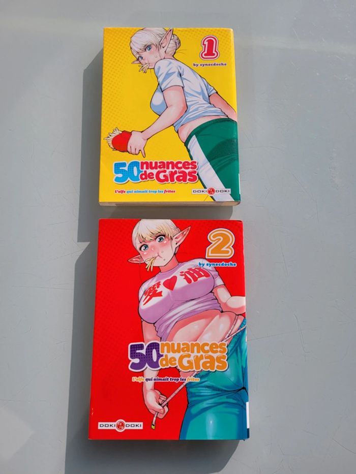 Manga tomes 1 et 2 : 50 Nuances de Gras, l'elfe qui aimait trop les frites 🍟 - photo numéro 2
