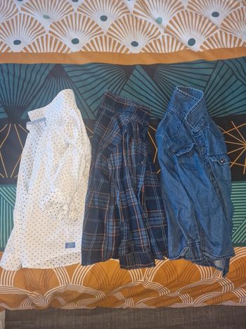 Lot de 3 chemises manche longue