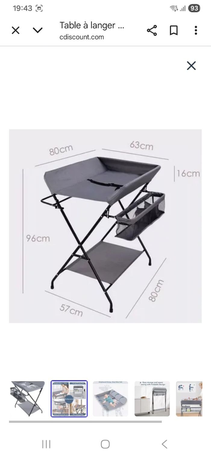 Table a langer pliable