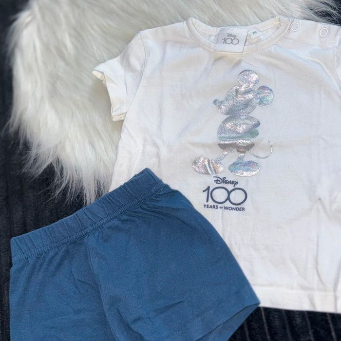 Ensemble pyjama short Mickey 9 mois - photo numéro 2