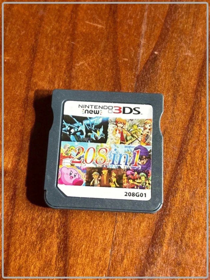 Cartouche jeu 3ds 208 jeux langue anglais