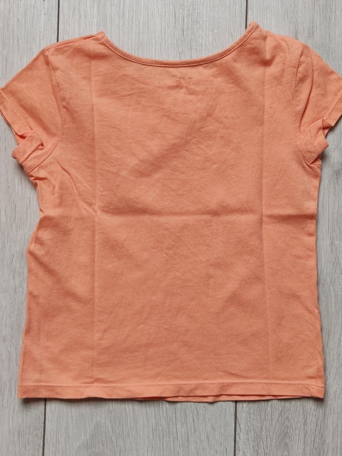 T-shirt à manches courtes abricot - photo numéro 4