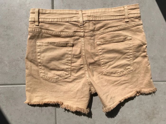 Short en jeans beige - photo numéro 3