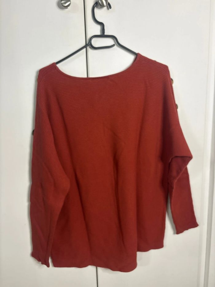 🌺pull Camaïeu rouge brique🌺 - photo numéro 4