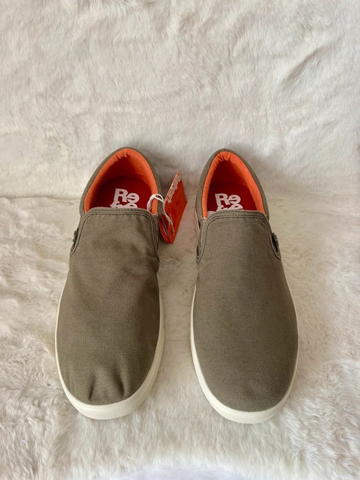 Baskets kaki et corail refresh pointure 42 - photo numéro 3