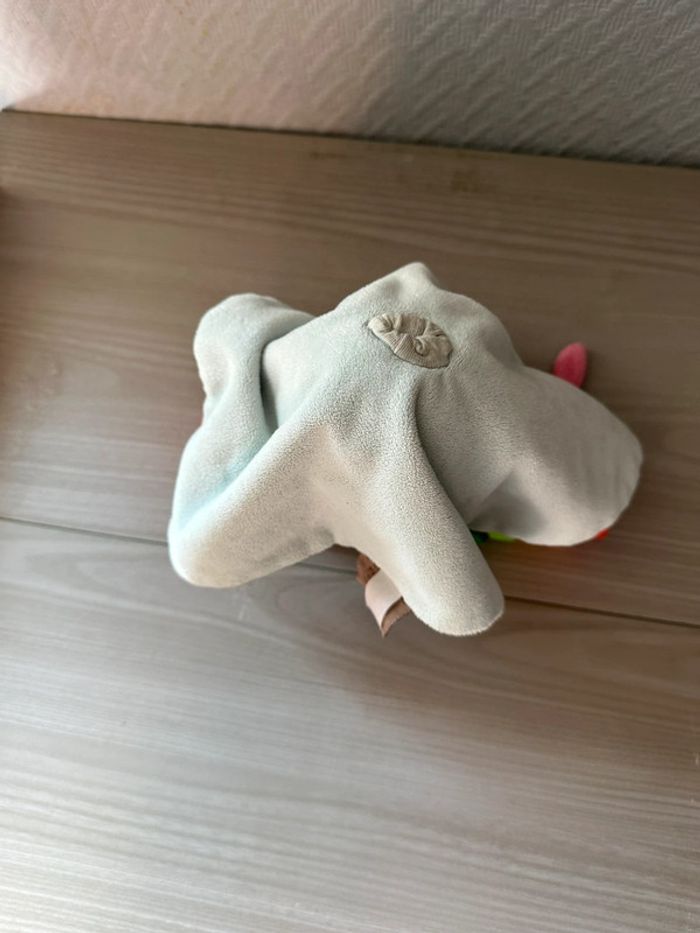 doudou éléphant plat rose Nattou  collection charlotte et Rose - photo numéro 3