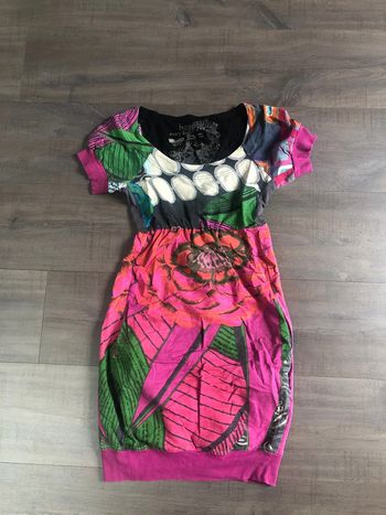 Robe Desigual multicolore taille XS rose coupe boule