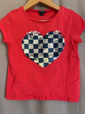 T Shirt à sequins réversibles