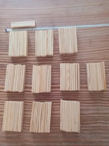 100 bûchettes bois