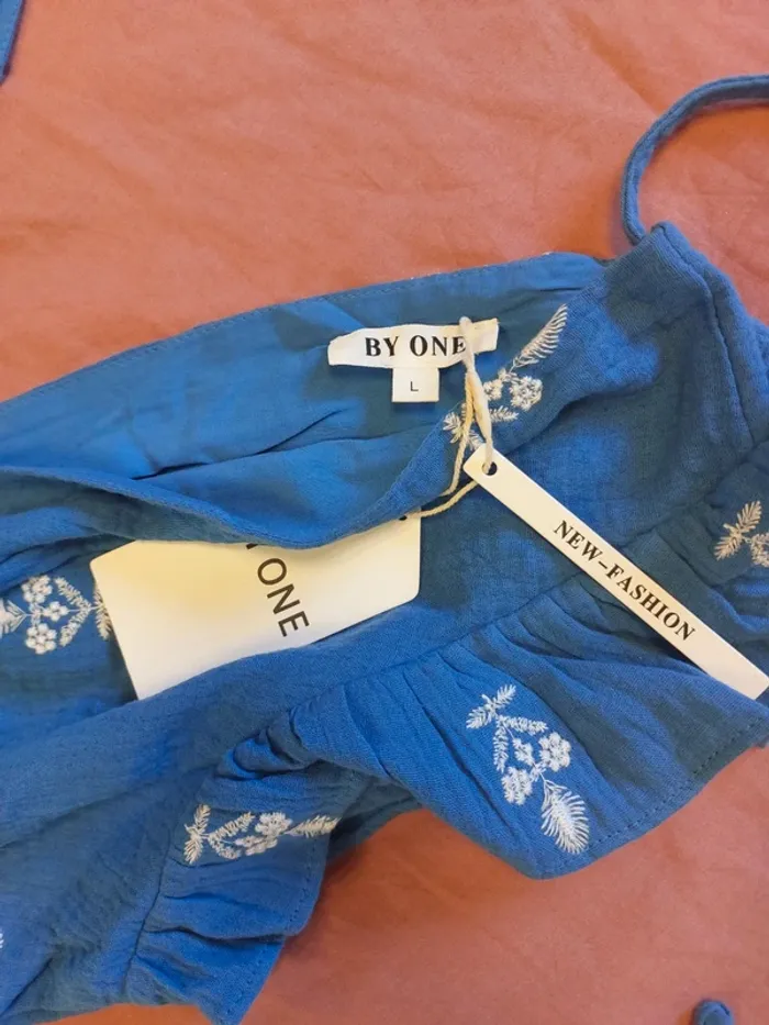 Robe bleu BY one femme taille L - photo numéro 3
