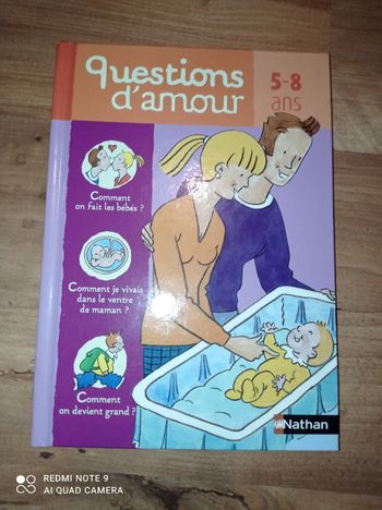 Livre éducatif enfant, Questions d'amour 5-8 ans, Éditions Nathan