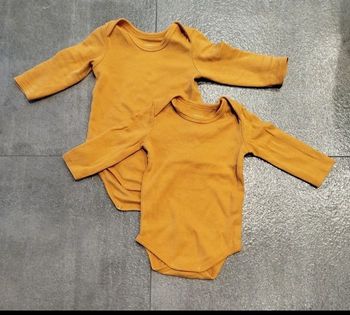 Lot de 2 body manches longues 6 mois