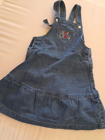 salopette robe fille jean 18 mois orchestra
