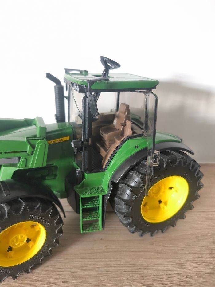 Tracteur et sa remorque presse paille john deere - photo numéro 5