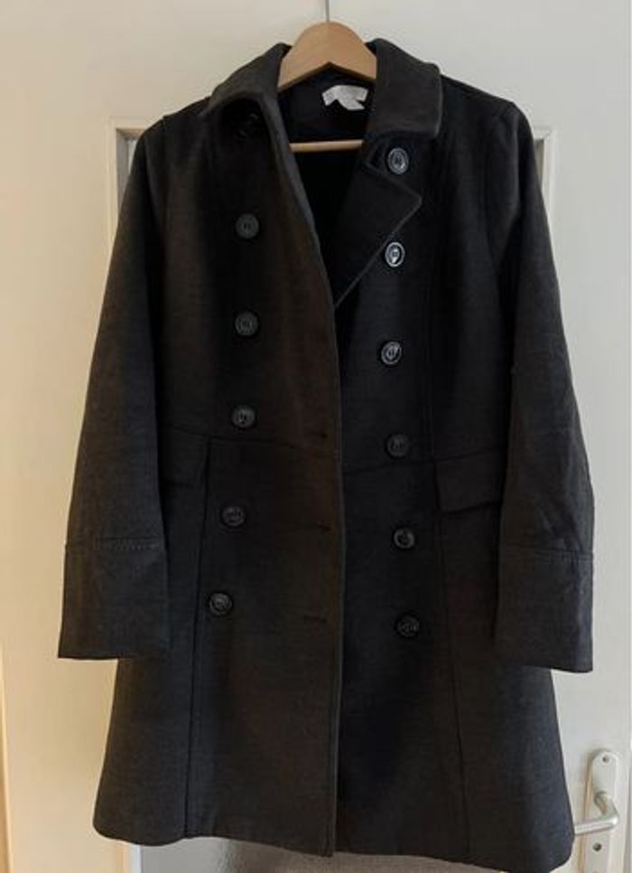 Caban manteau femme gris anthracite - photo numéro 10