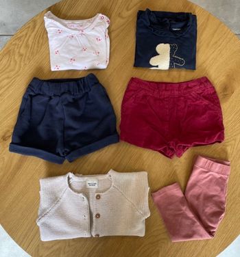 Lot 6 pièces bébé fille