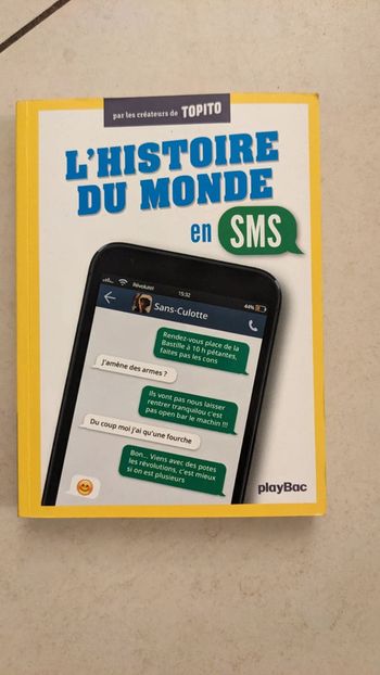 Livre l'histoire du monde en SMS