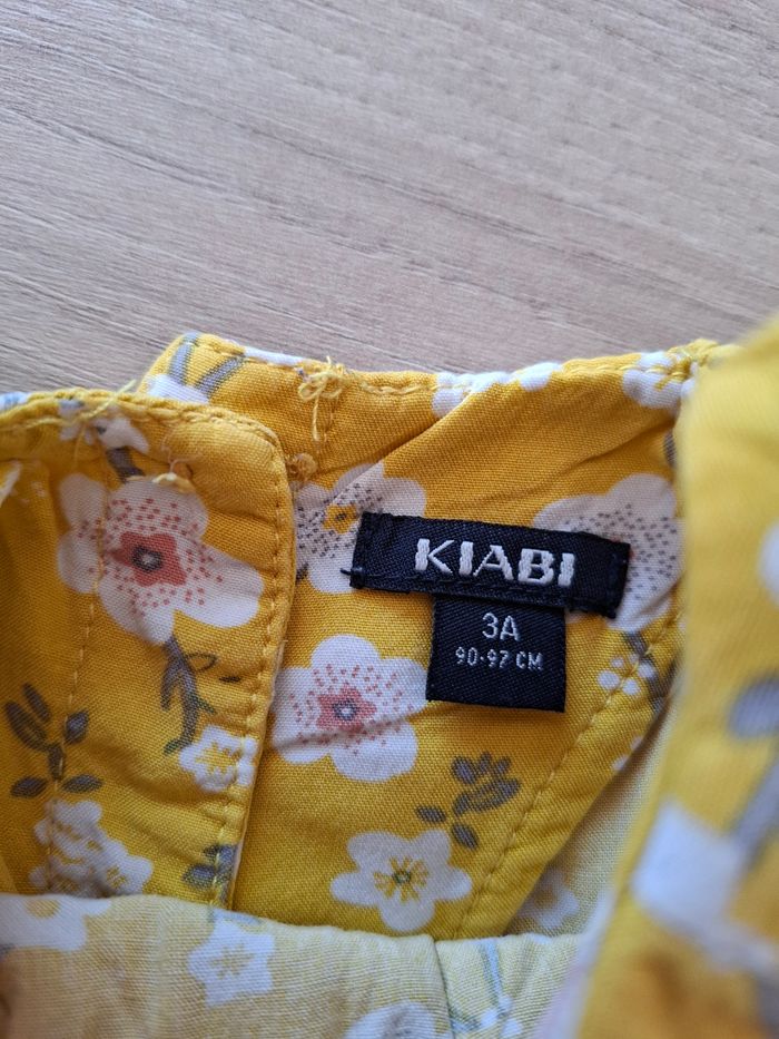 Blouse jaune fleurie kiabi 3 ans - photo numéro 3
