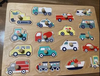 Puzzle bois véhicules Vertbaudet