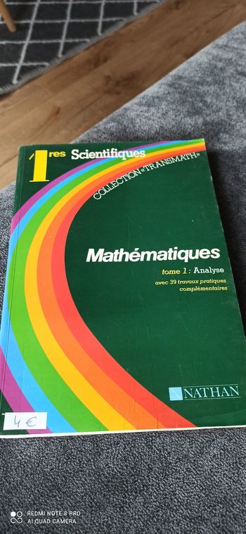 Livre 1 eres scientifiques maths
