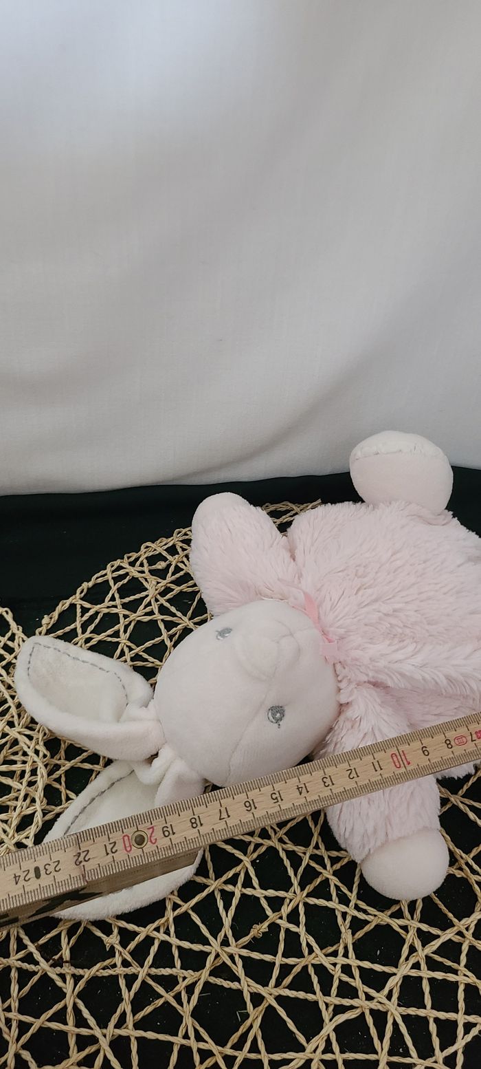 KALOO doudou boule lapin plume rose pâle perle 2013 - photo numéro 4