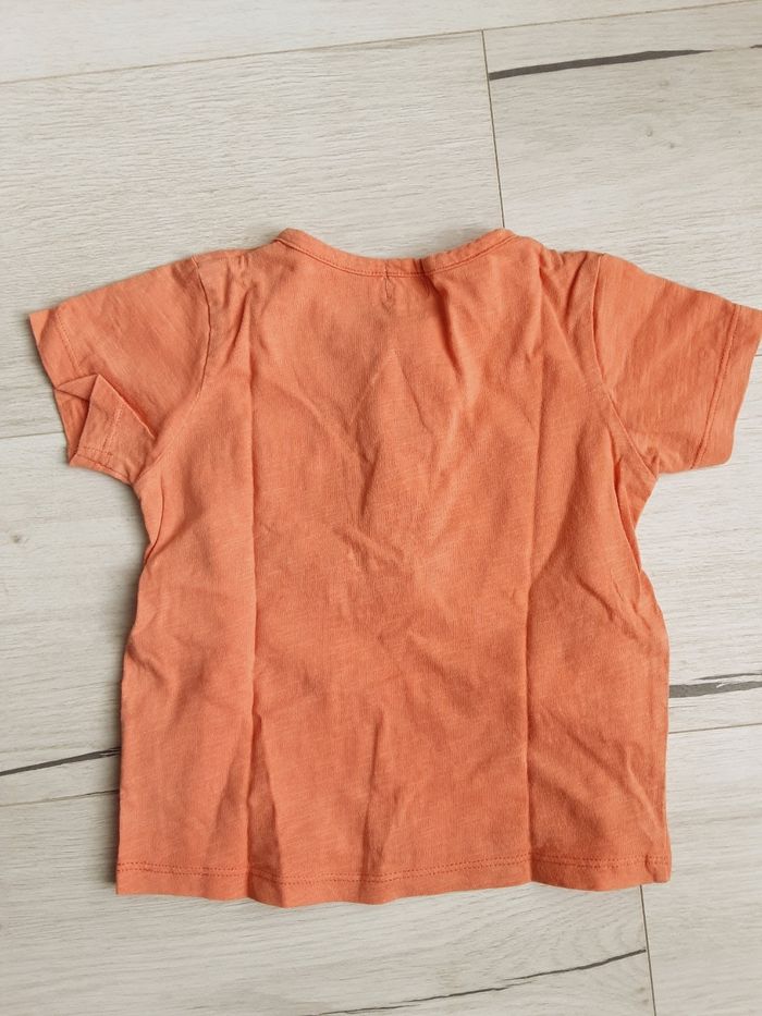 Vêtement garçon tee-shirt manches courtes orange Mots d’enfants 2 ans - photo numéro 4