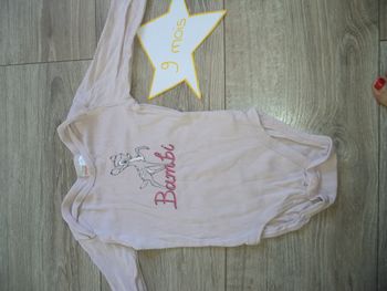 Body 6-12 mois bambi disney