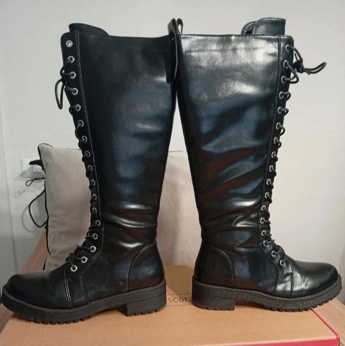 Bottes noires à lacets Merry Scott 39 - photo numéro 2