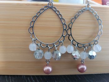 Boucle d'oreilles argenté