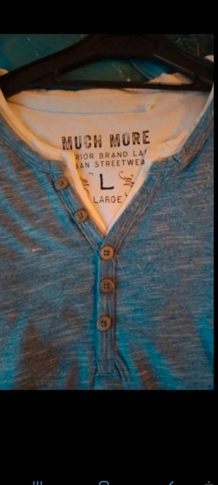 Lot de 2 tee-shirt homme Taille L cbk - photo numéro 3