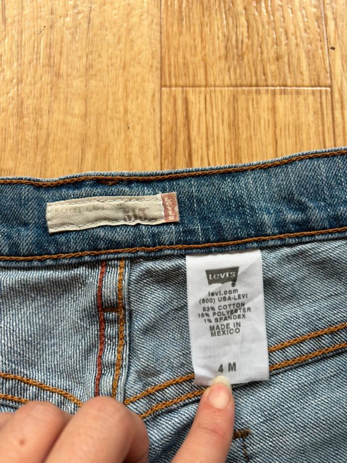 Jean femme Levi’s 515 bootcut évasé y2k 2000s bleu clair troué Mexique US rare taille 36/38 S/M - photo numéro 11