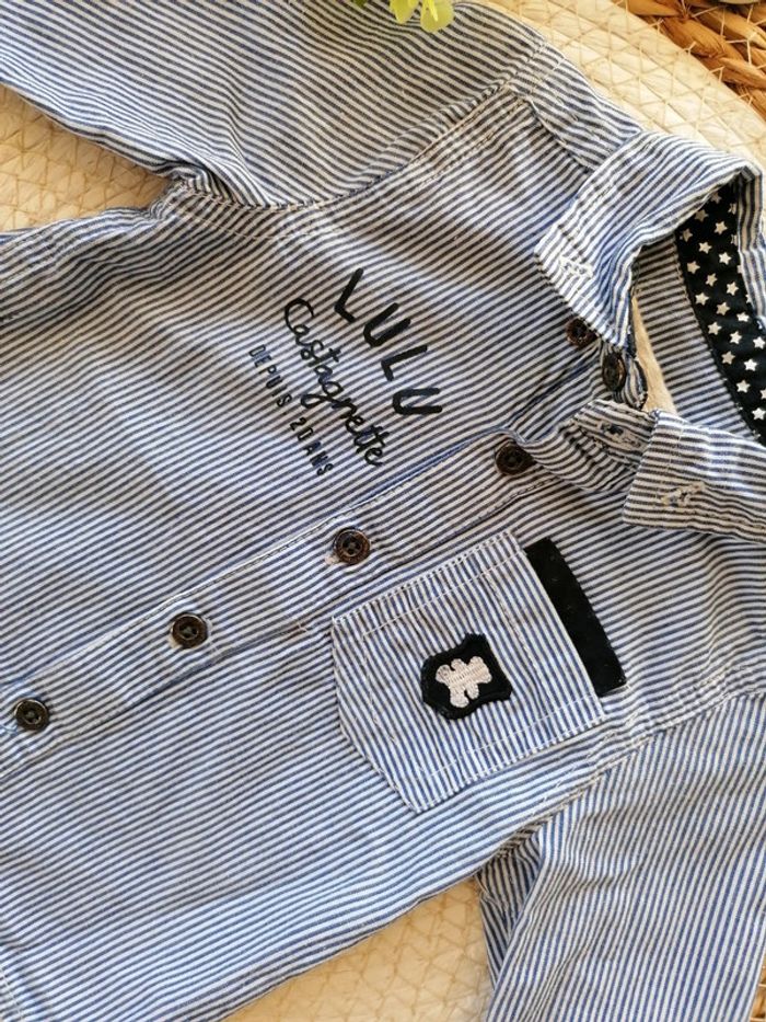 Ensemble Jean + Chemise - Lulu Castagnette - 3 mois - photo numéro 5