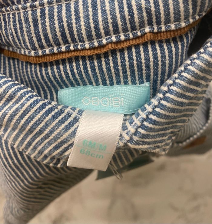 Chemise neuve obaibi 6 mois - photo numéro 3