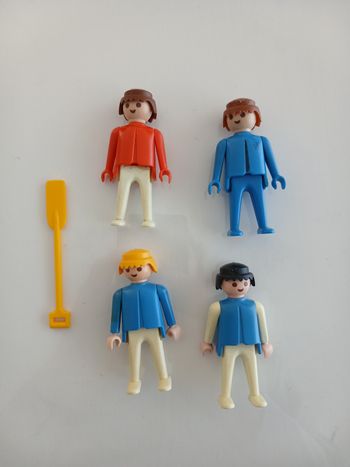Lot 4 Figurines Playmobil Vintage 1974 Geobra + Accessoires