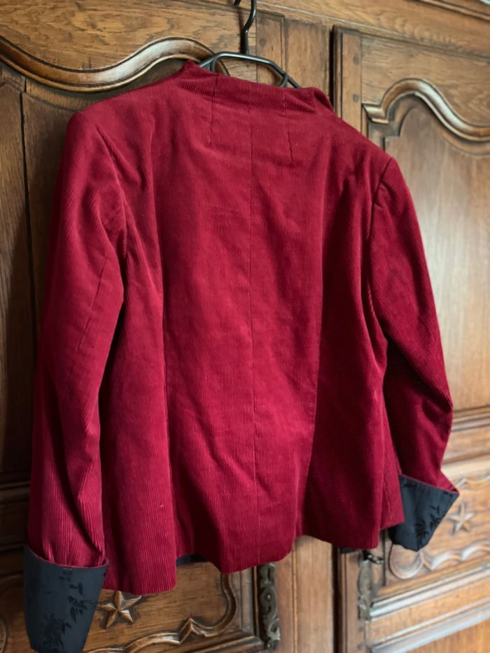 Exceptionnel tailleur velours 42/44 - photo numéro 4