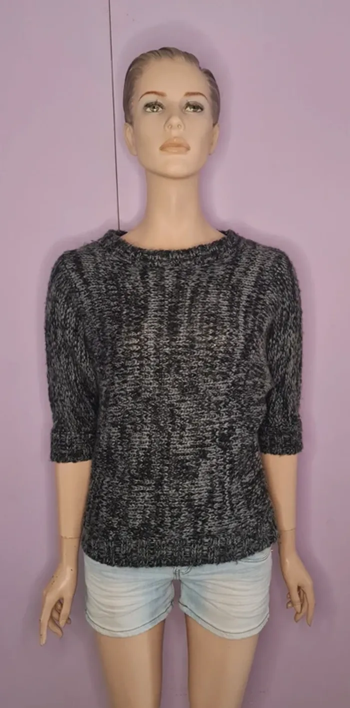 Pull en laine femme couleur gris