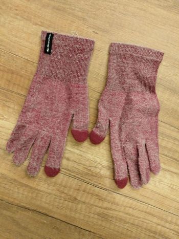 Gant tactile rose chiné Quechua