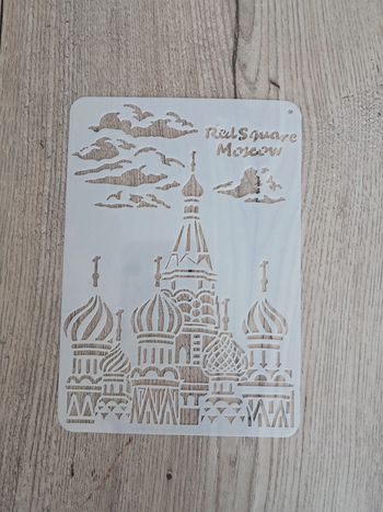 Pochoir gabarit place rouge moscou
