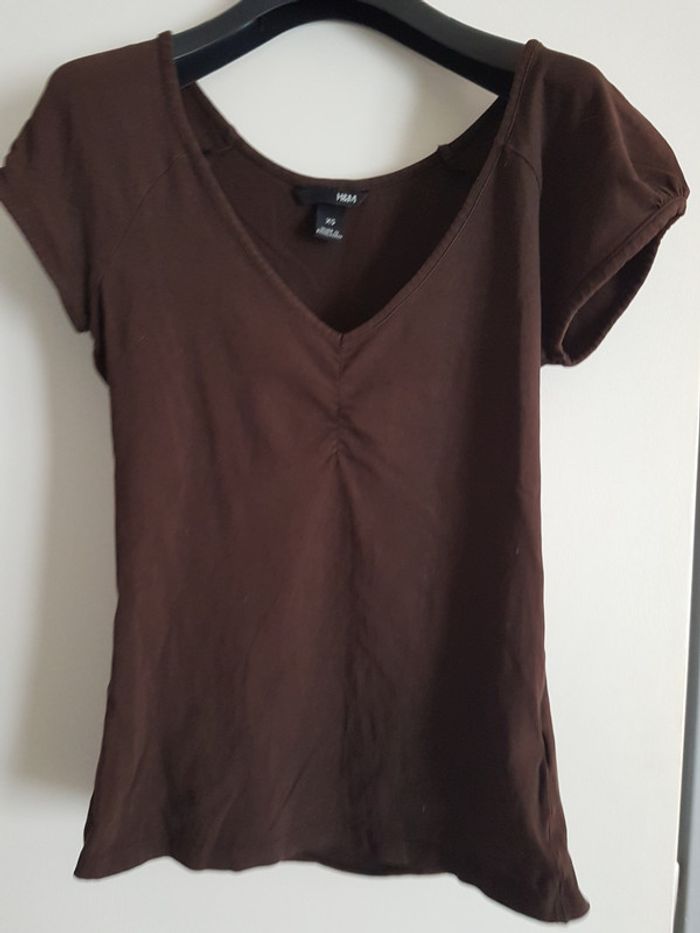 Tee shirt marron h&m