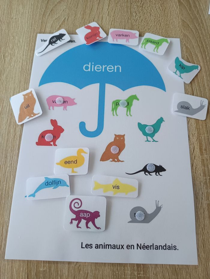 Montessori les animaux en Néerlandais - photo numéro 3