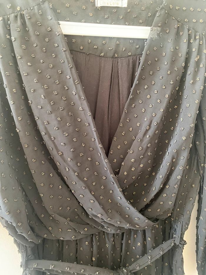 Robe noire plumetis - photo numéro 4