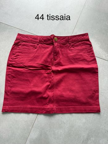 Jupe 44 tissaia rouge