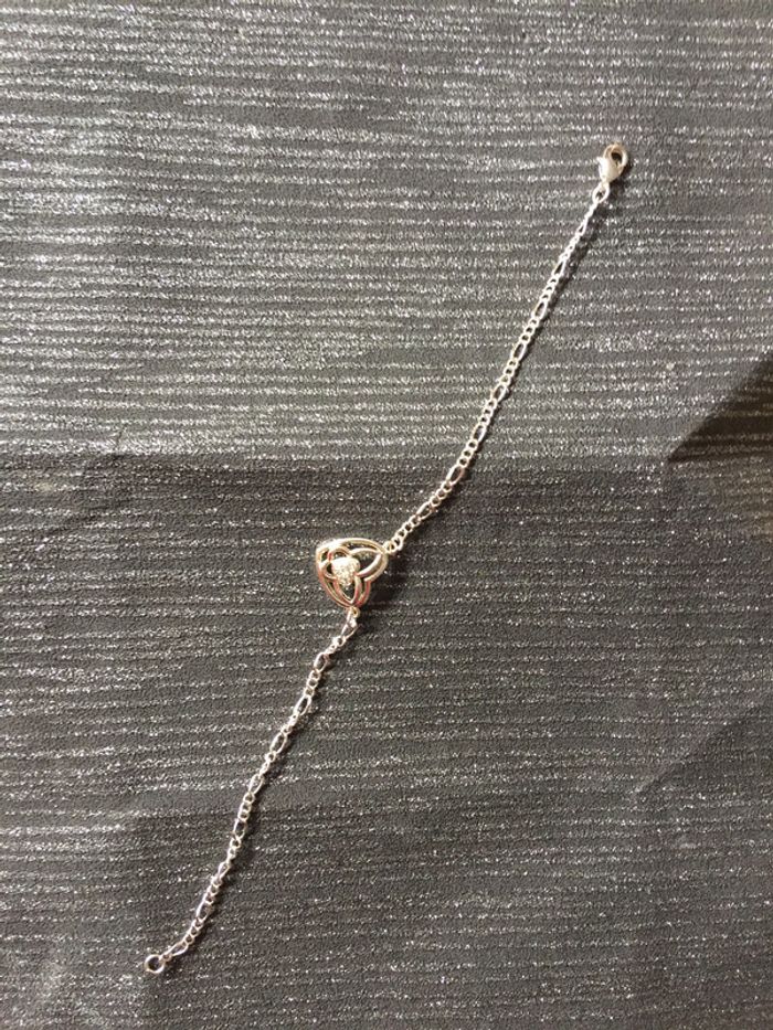 Bracelet argenté 18 cm - photo numéro 2