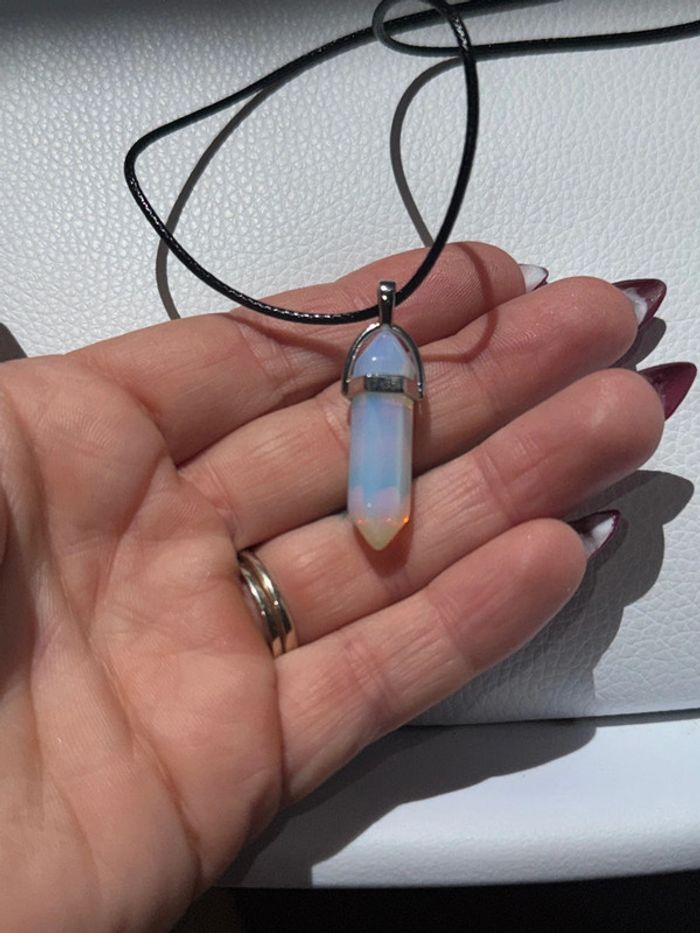 Sublime, collier, pierre naturelle, opale - photo numéro 4